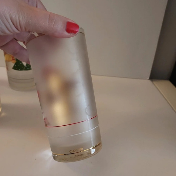 Vintage Frosted Culver 22kt Gold Holiday Yule Bear Shammed Highballs x 4 - Picture 11 of 12